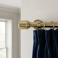 The Kensington Solid Brass Curtain Rod