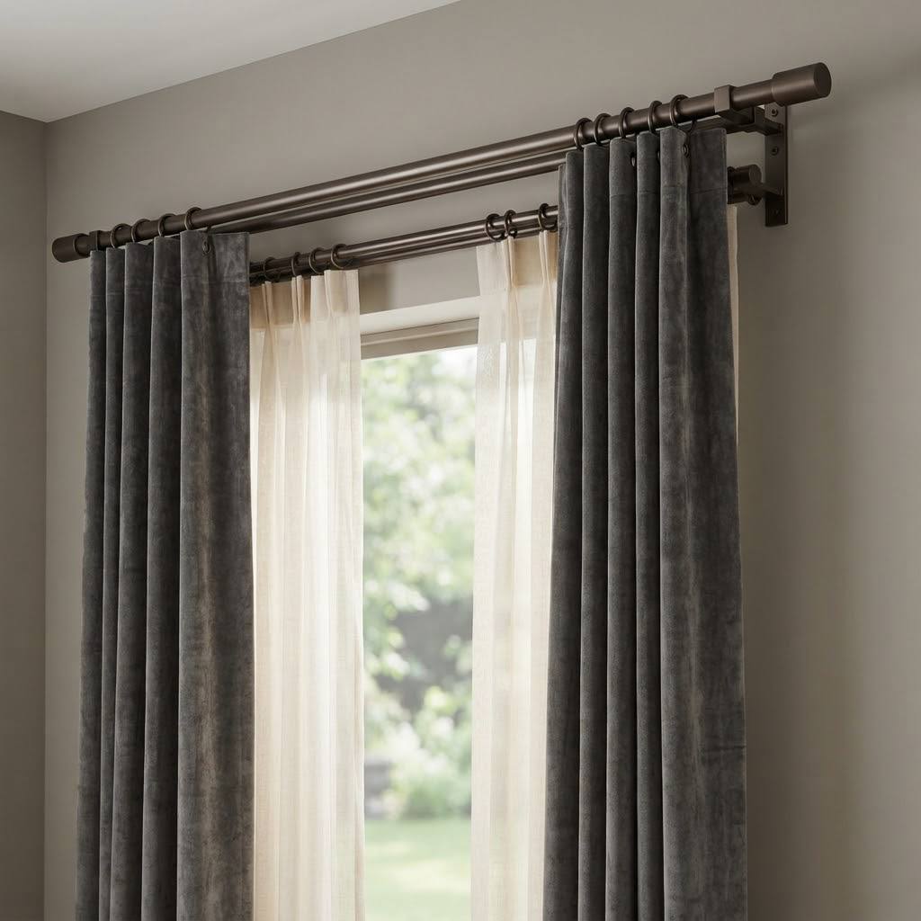 Regent Double Metal Rod Set